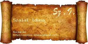 Szalai Iduna névjegykártya